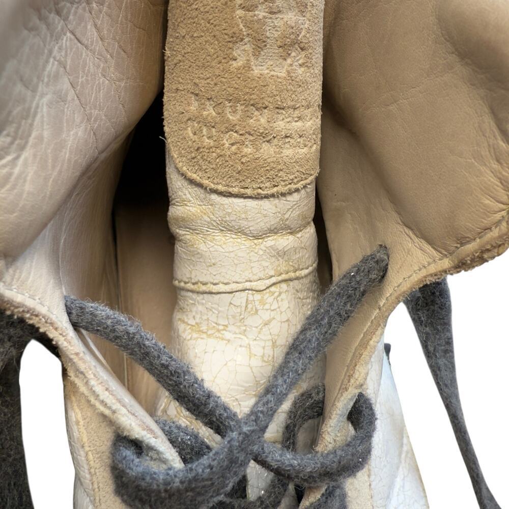 Brunello Cucinelli High Top Sneakers Shoes Leather Suede Size Women’s 37 US 7 - Picture 13 of 16